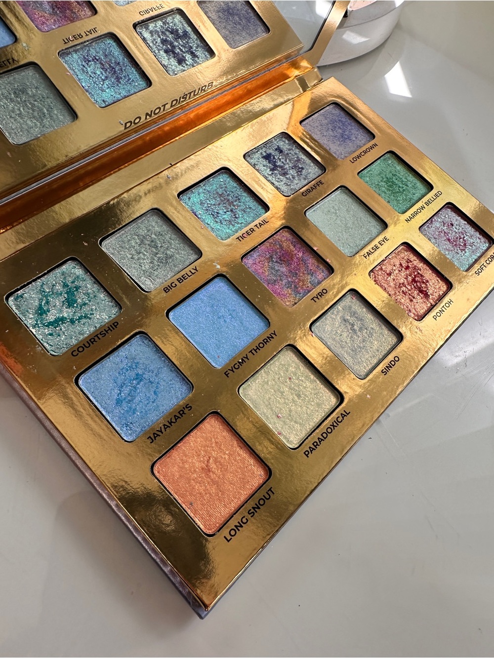 Adept Cosmetics Seahorse Iridescent Eyeshadow Palette RARE DISCONTINUED + BOX
